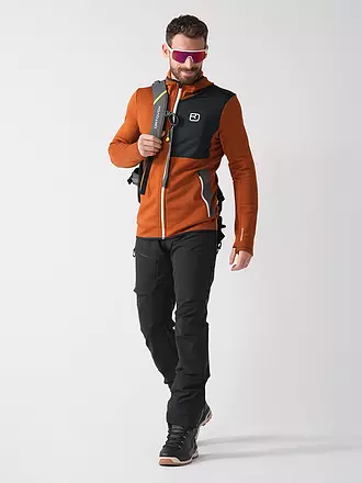 ORTOVOX | Giacca in pile con cappuccio da uomo | braun